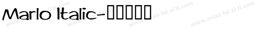 Marlo Italic字体转换